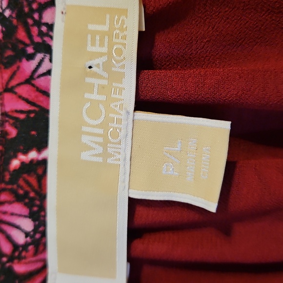 Michael Kors Purple and Black Cold Shoulder Blouse. In EUC - Picture 2 of 5